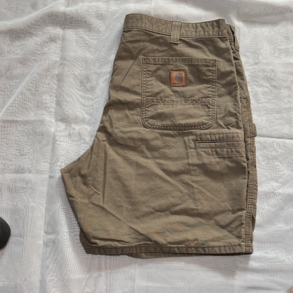 Carhartt Men's Brown Cargo Shorts 8” inseam